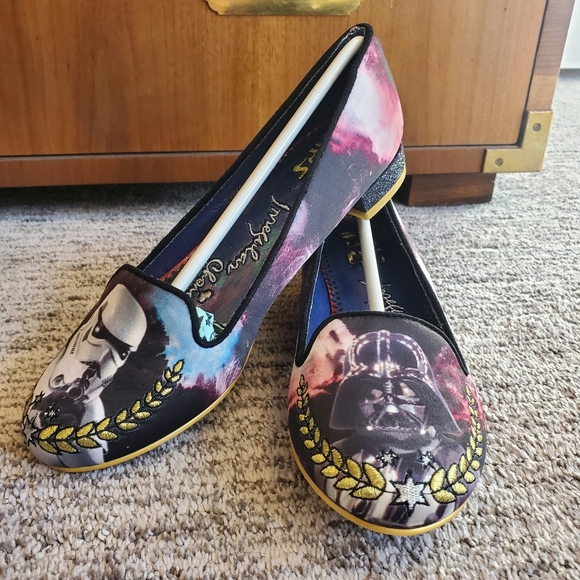 NIB Irregular Choice Star Wars The Dark Side Flats Women's 7 - Picture 1 of 12